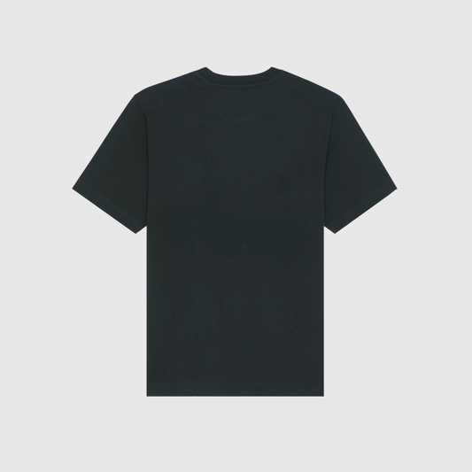 Black T-Shirt with Center Signature Embroidery