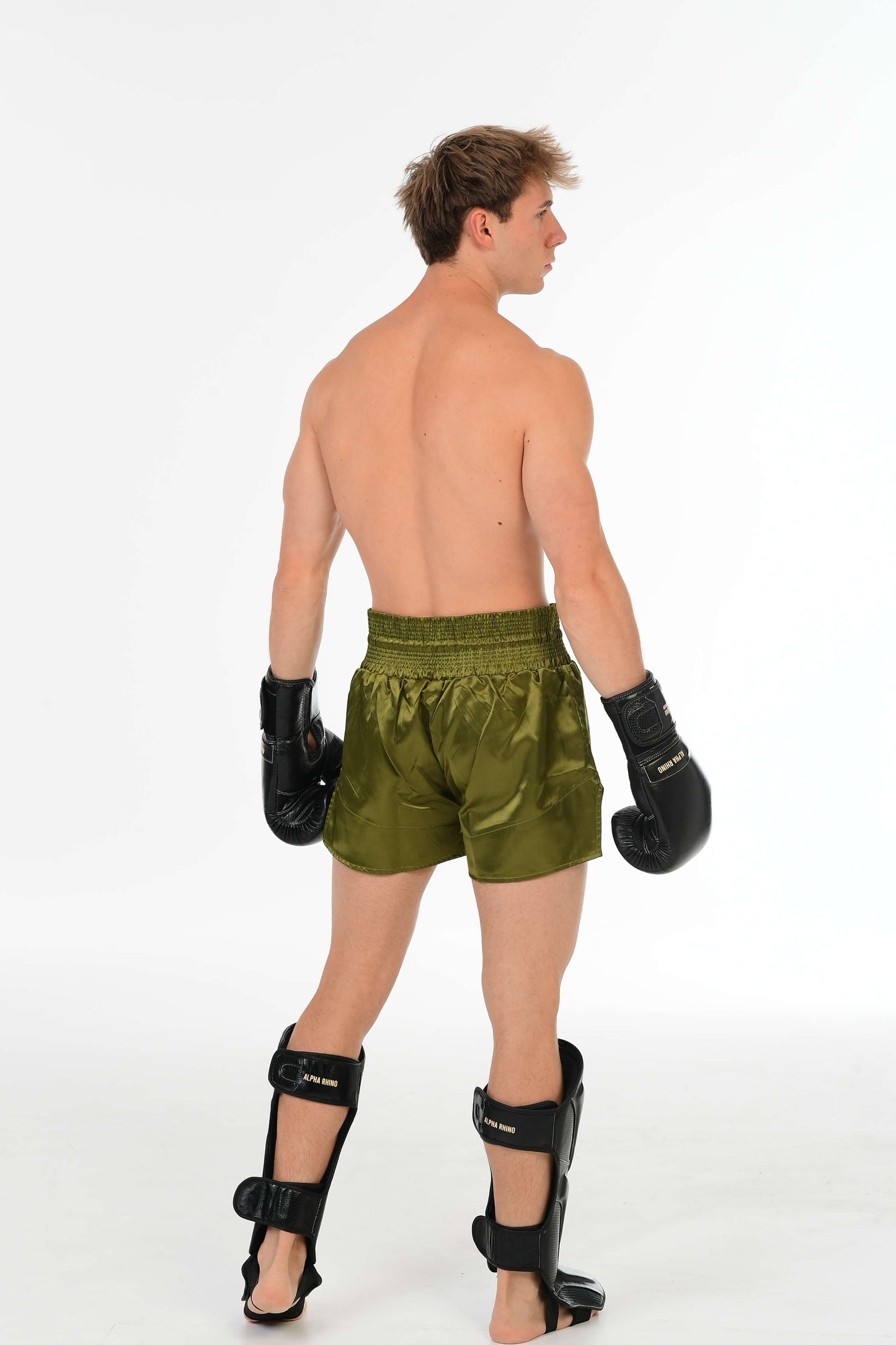 Black Shin Guard with Beige Signature Detail