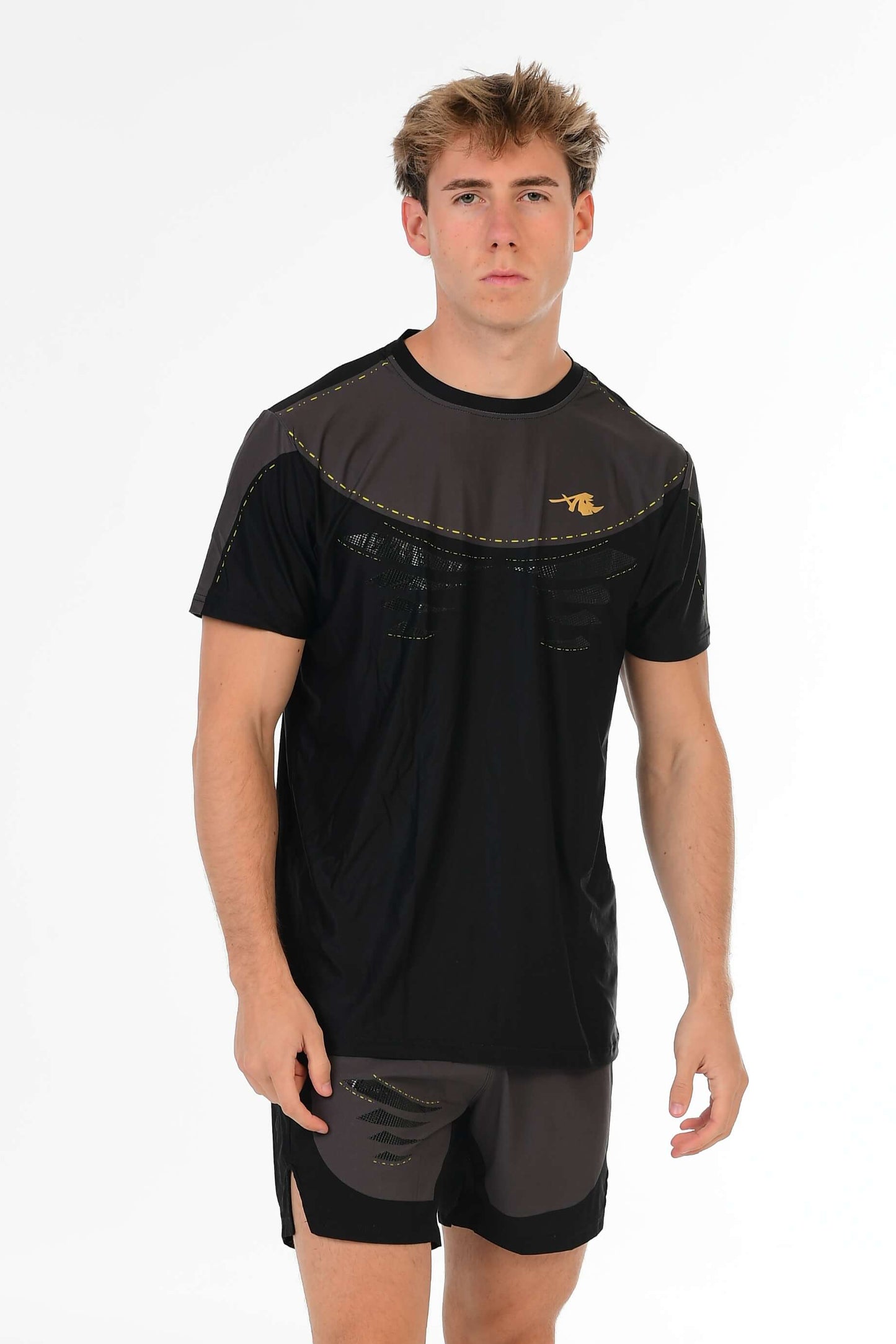 Black Performance T-Shirt – Gold Signature