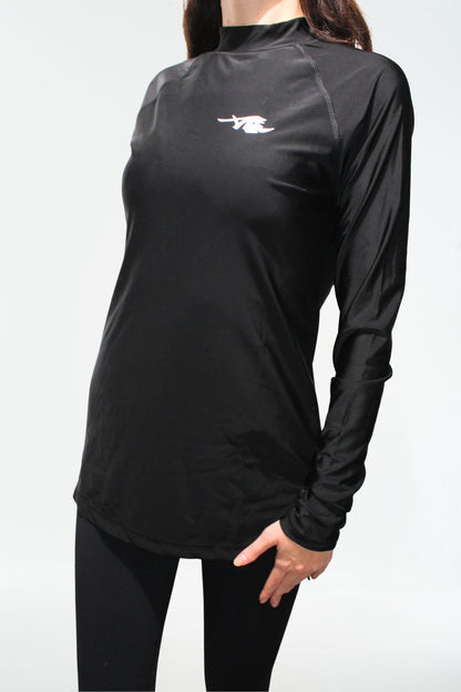 Bescheiden sportshirt met lange mouwen – Wit Signature