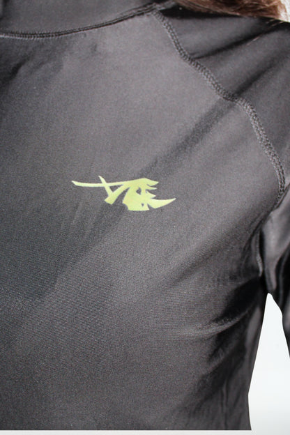 Bescheiden sportshirt met lange mouwen – Groen Signature
