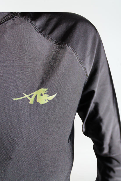 Bescheiden sportshirt met lange mouwen – Groen Signature