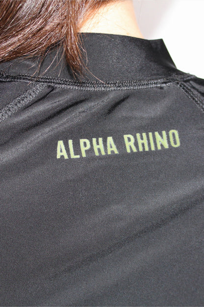 Bescheiden sportshirt met lange mouwen – Groen Signature