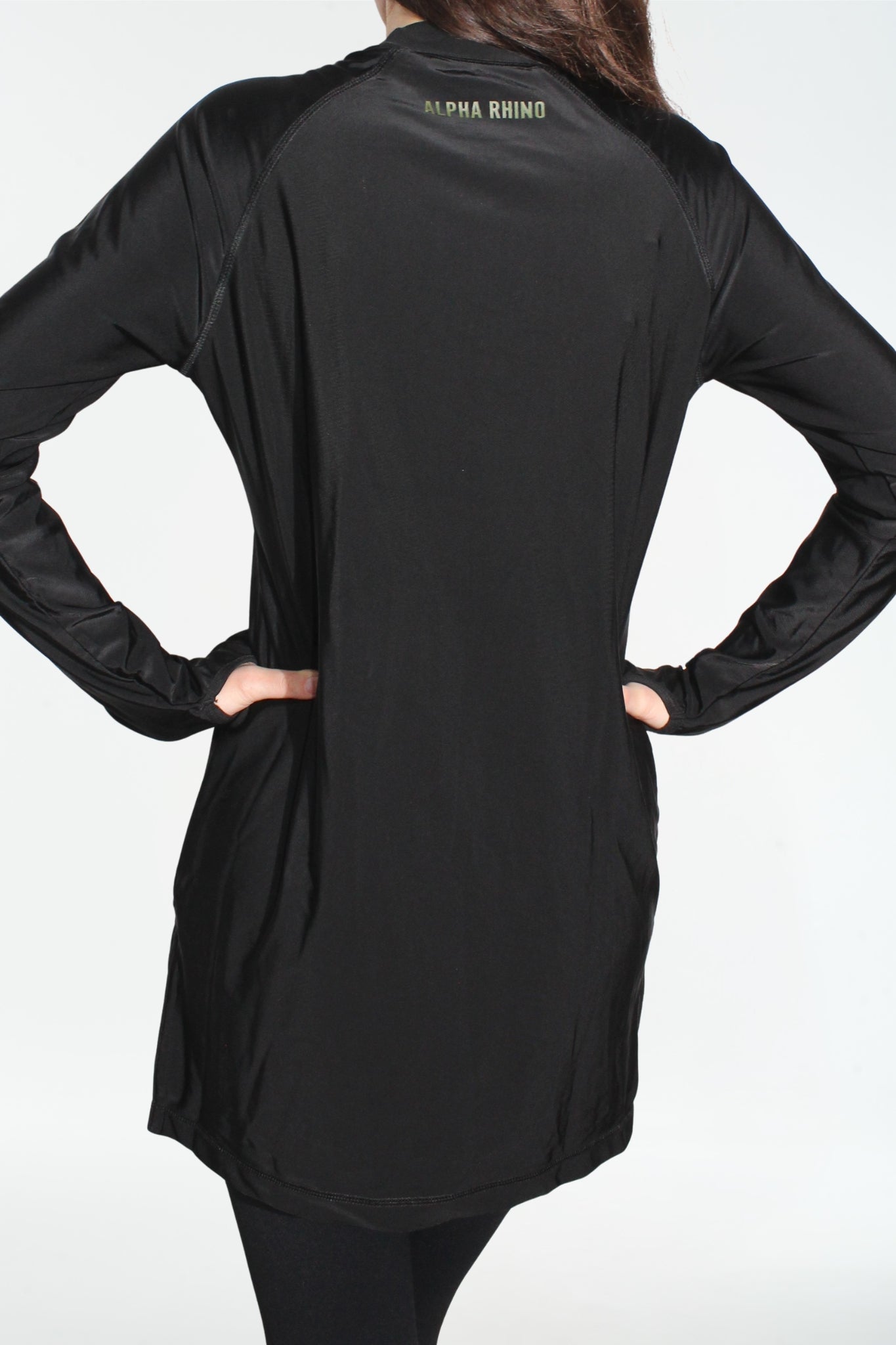 Modest Long Sleeve Sports Shirt – Green Signature