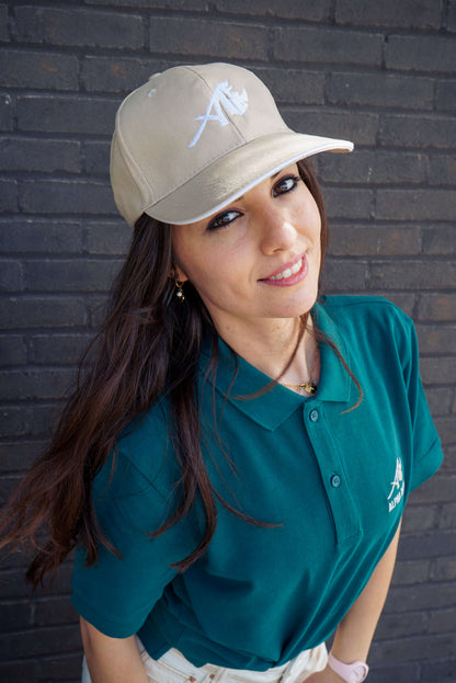 Desert Dust 6-Panel Geborduurde Pet met Icoon