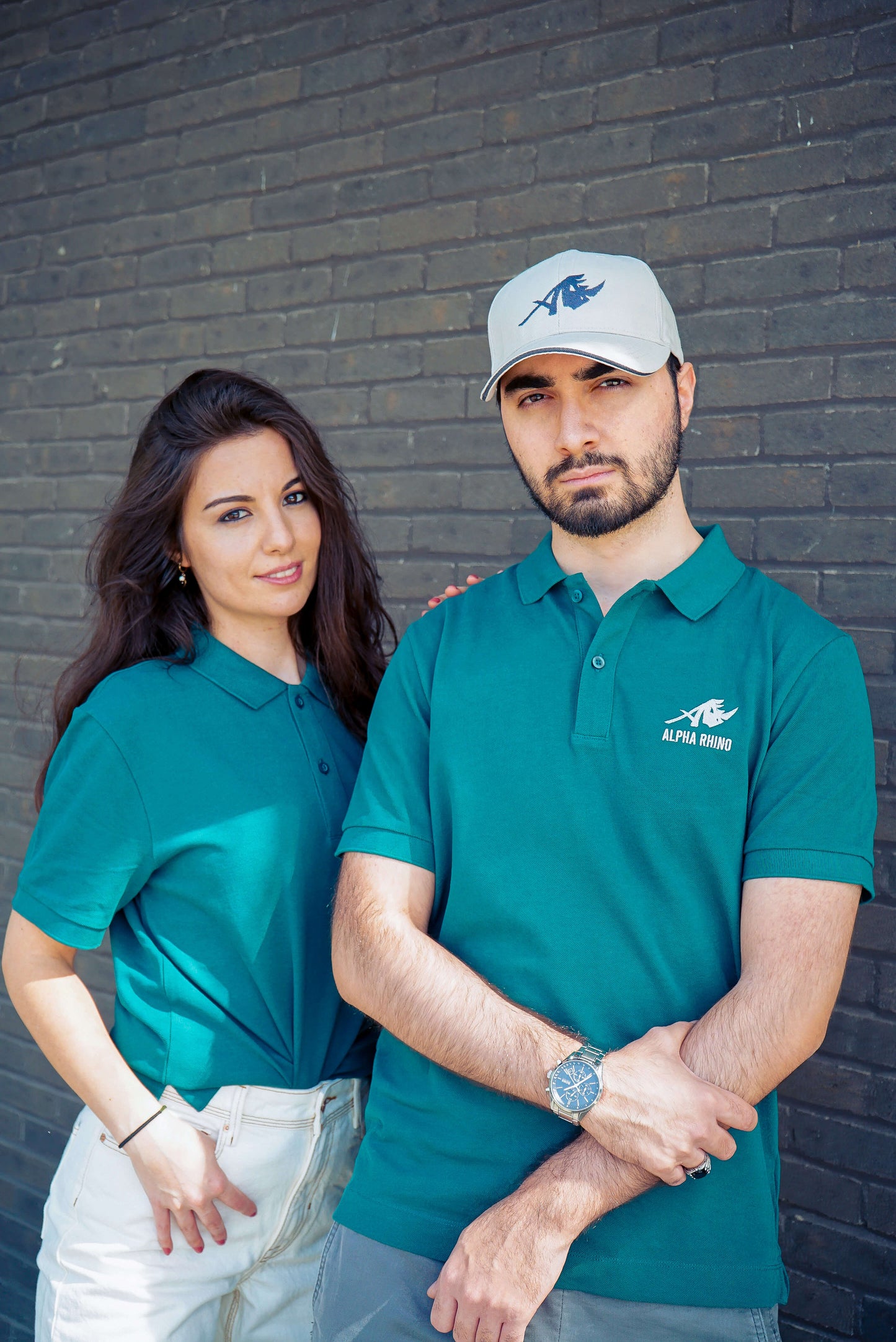 Light Grey 6-Panel Embroidered Cap with Icon