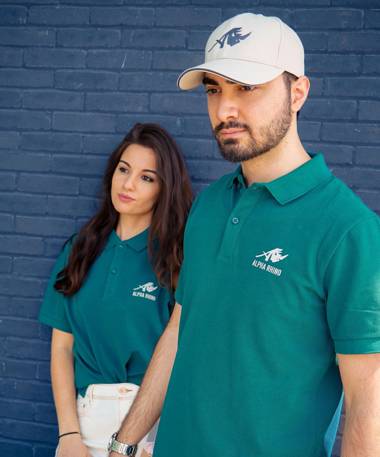 Light Grey 6-Panel Embroidered Cap with Icon