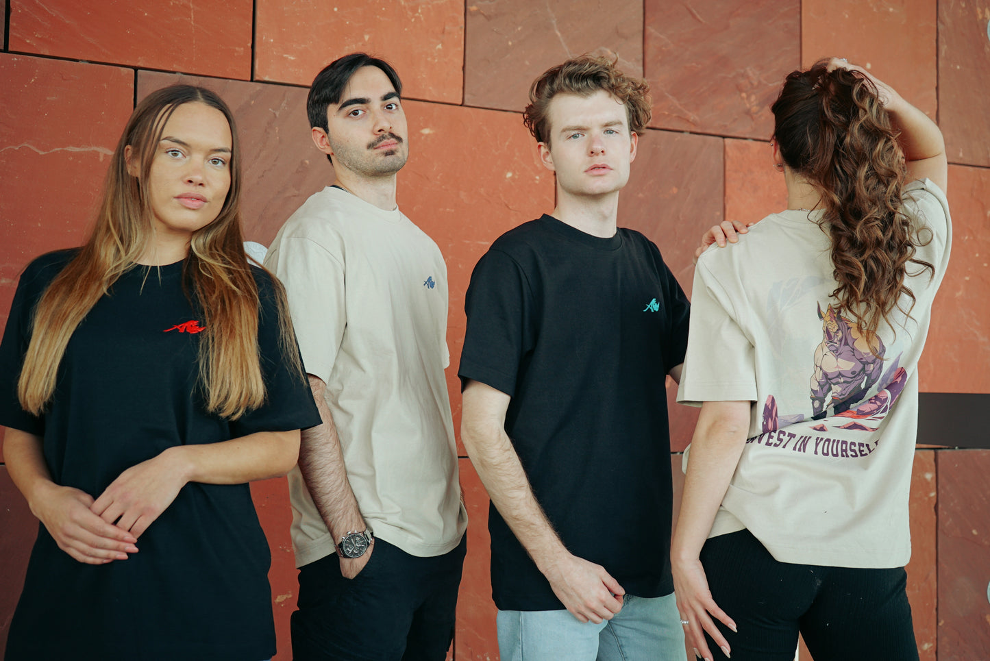 Beige Oversized Rhino T-Shirt