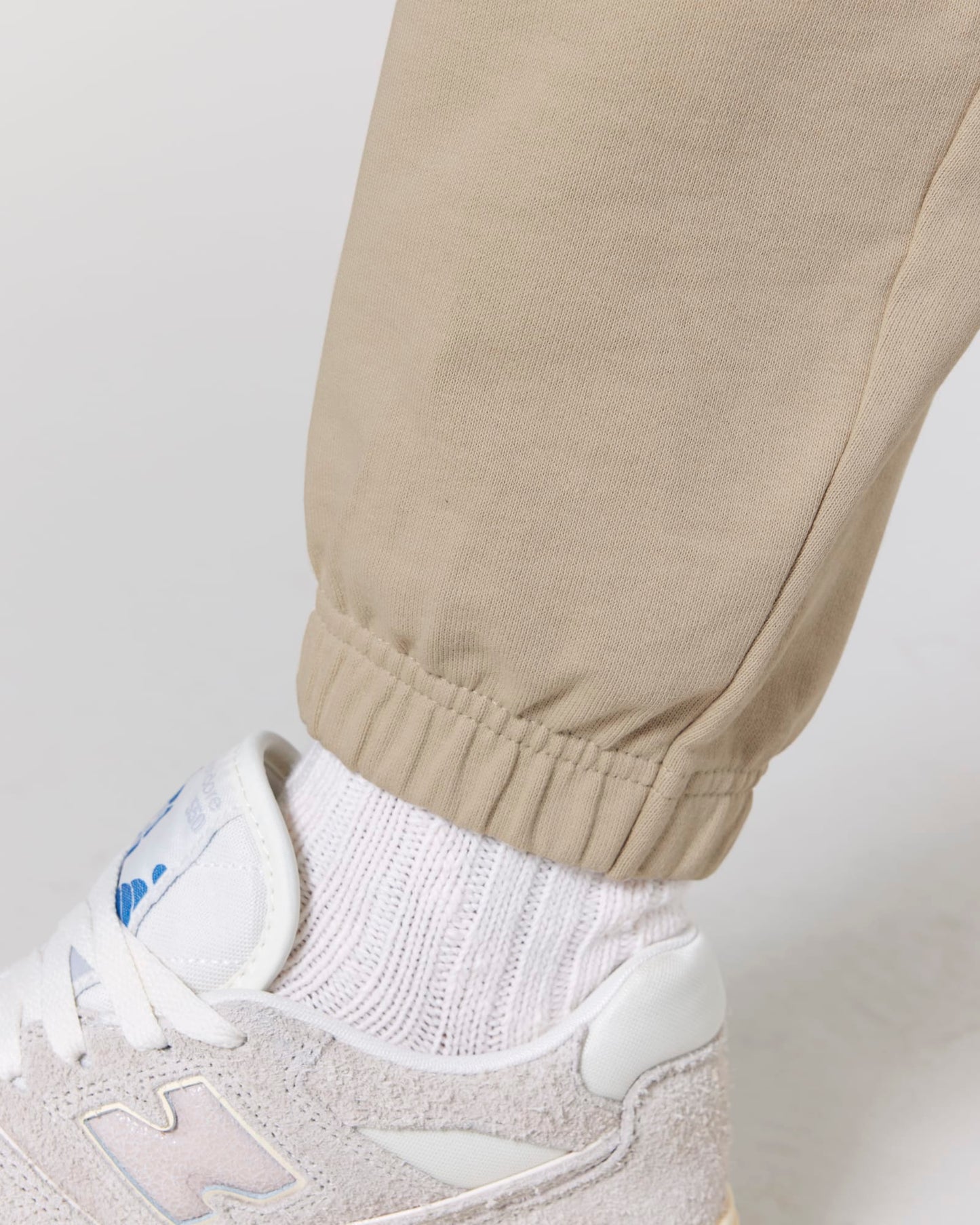 Beige Jogger with Signature Embroidery