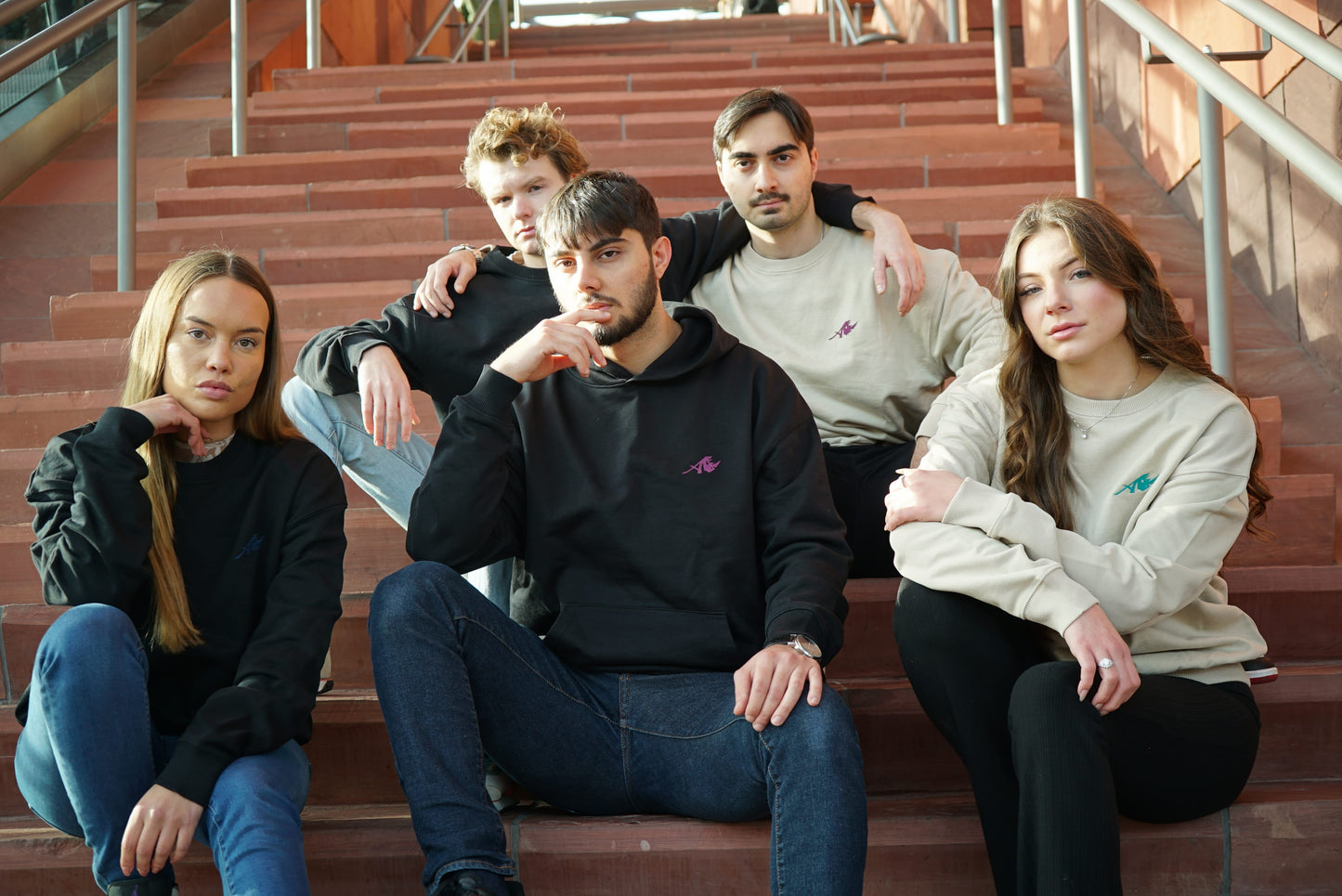 Oversized Beige Sweater with Elephant Print