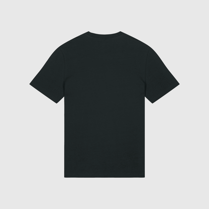 Zwart T-shirt met kenmerkende borduursels