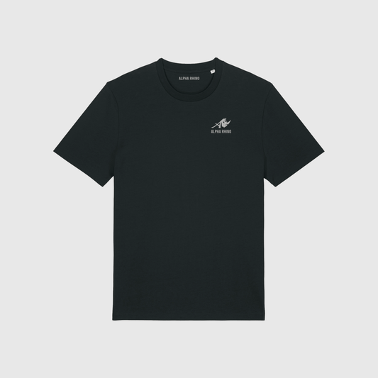 Black T-Shirt with Signature Embroidery