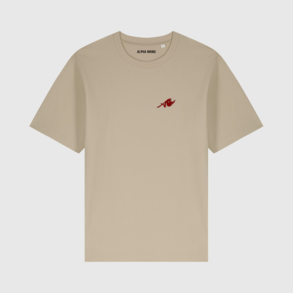 Beige Oversized Buffalo T-Shirt