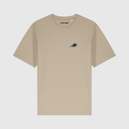 Beige Oversized Elephant T-Shirt