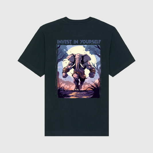 Black Oversized Elephant T-Shirt