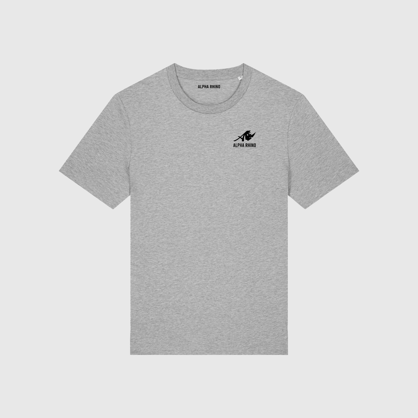 Heather Grey T-Shirt with Signature Embroidery
