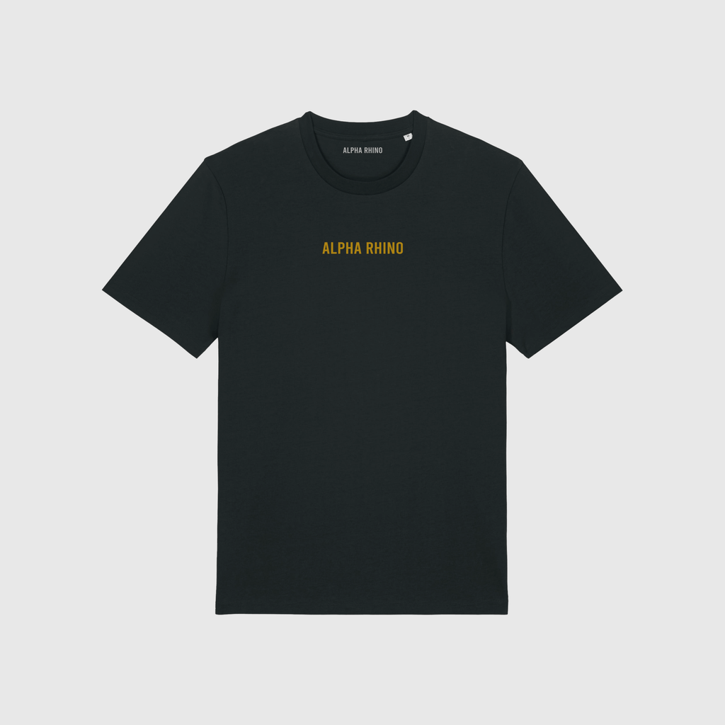 CENTER EMBROIDERED SIGNATURE T-SHIRT