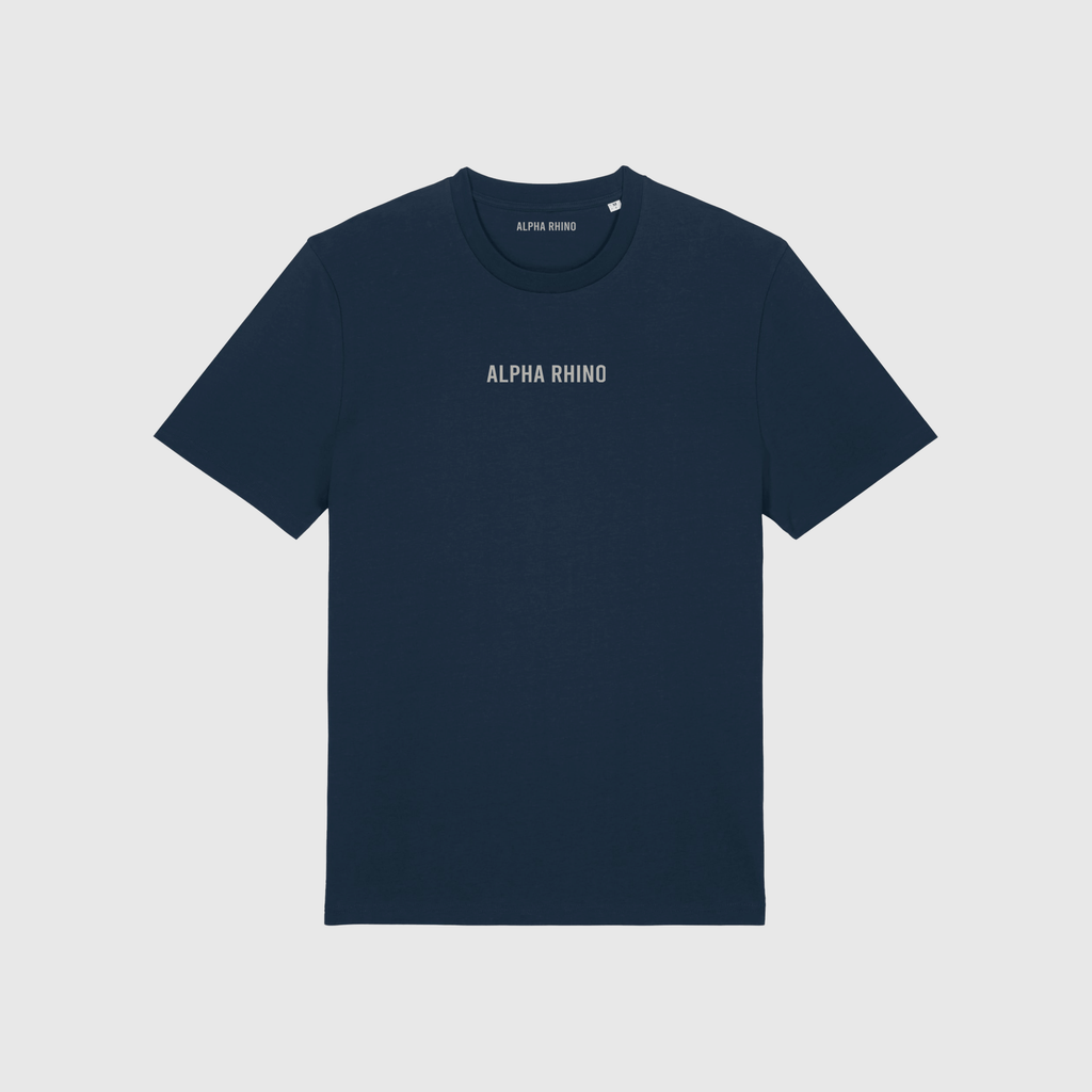 CENTER EMBROIDERED SIGNATURE T-SHIRT