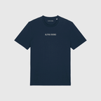 CENTER EMBROIDERED SIGNATURE T-SHIRT