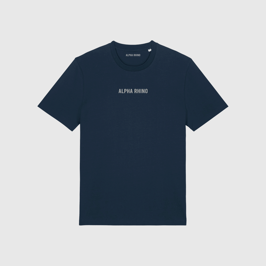 Navy T-Shirt with Signature Embroidery