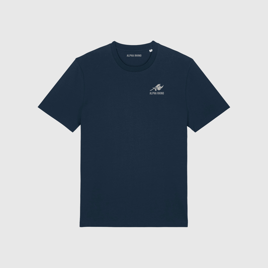 Navy T-Shirt with Signature Embroidery