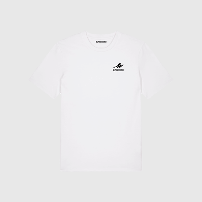 Wit T-shirt met kenmerkende borduursels