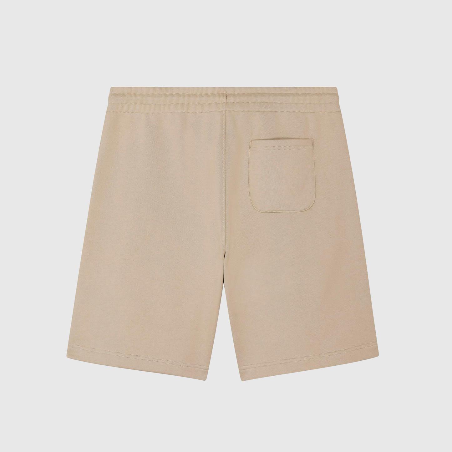 Beige Jogger Shorts with Signature Embroidery