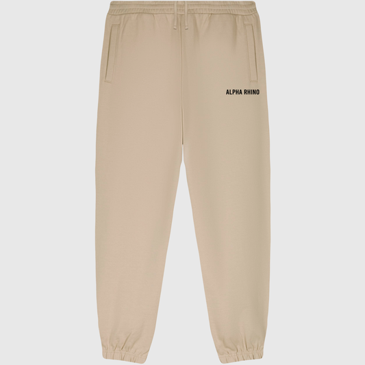 Beige Jogger with Signature Embroidery
