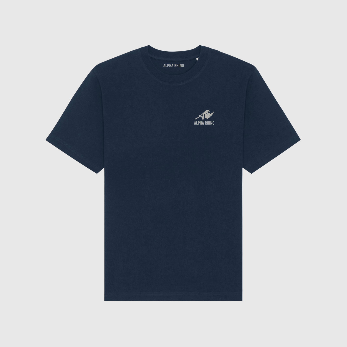 Navy Oversized T-Shirt with Signature Embroidery