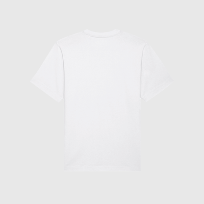 Wit oversized T-shirt met kenmerkende borduursels