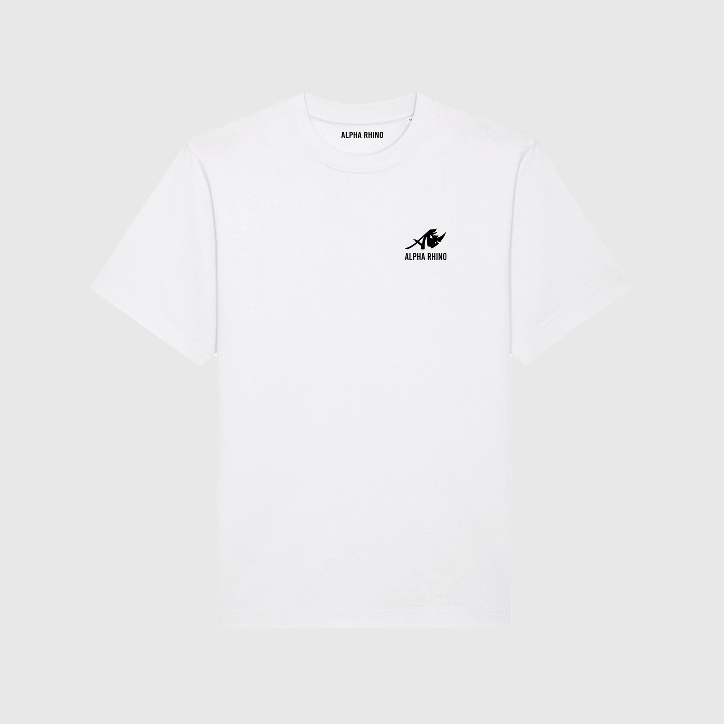 White Oversized T-Shirt with Signature Embroidery