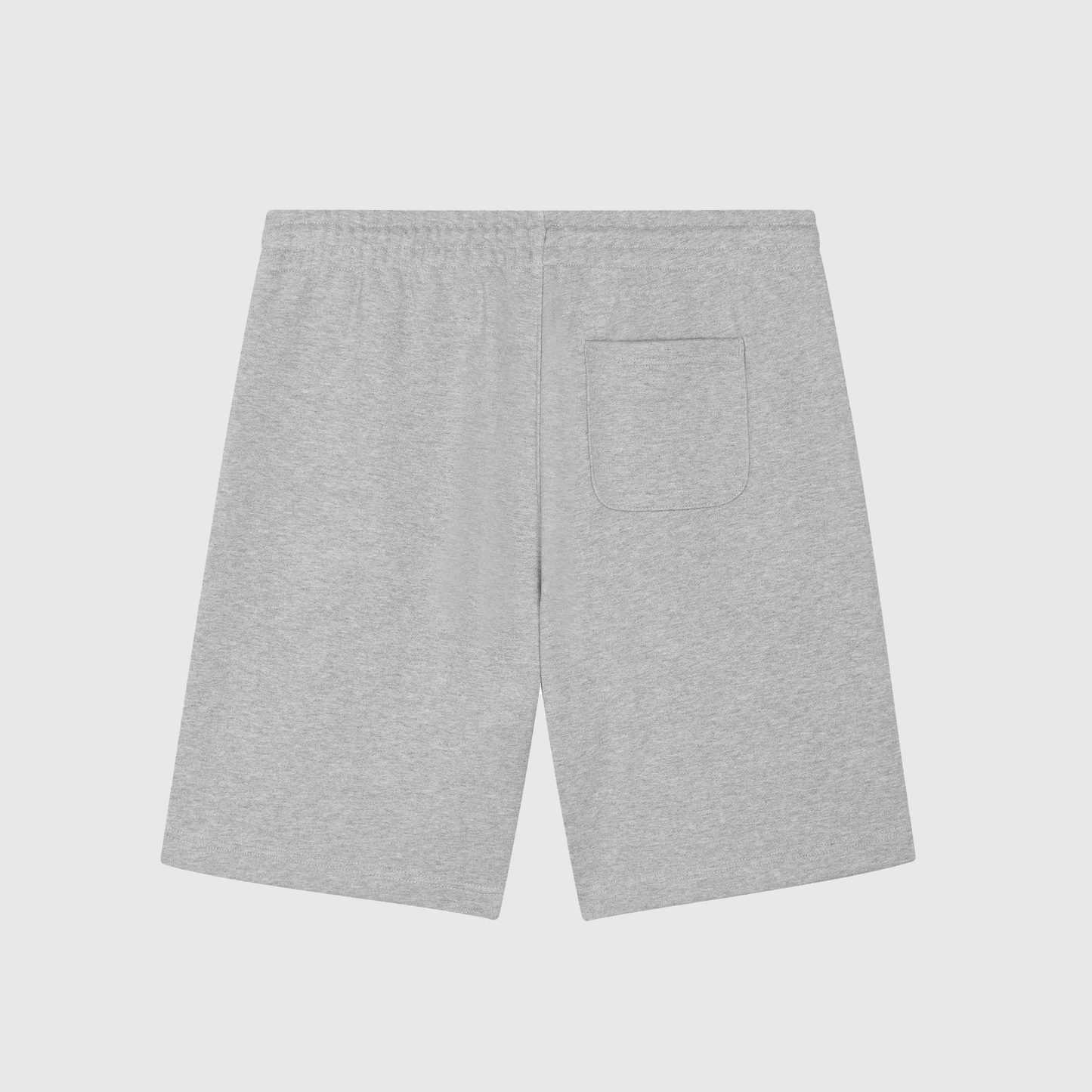 Heather Grey Jogger Shorts with Signature Embroidery