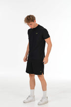 Black Performance T-Shirt with Olive Green Signature & Alpha Rhino Back Print