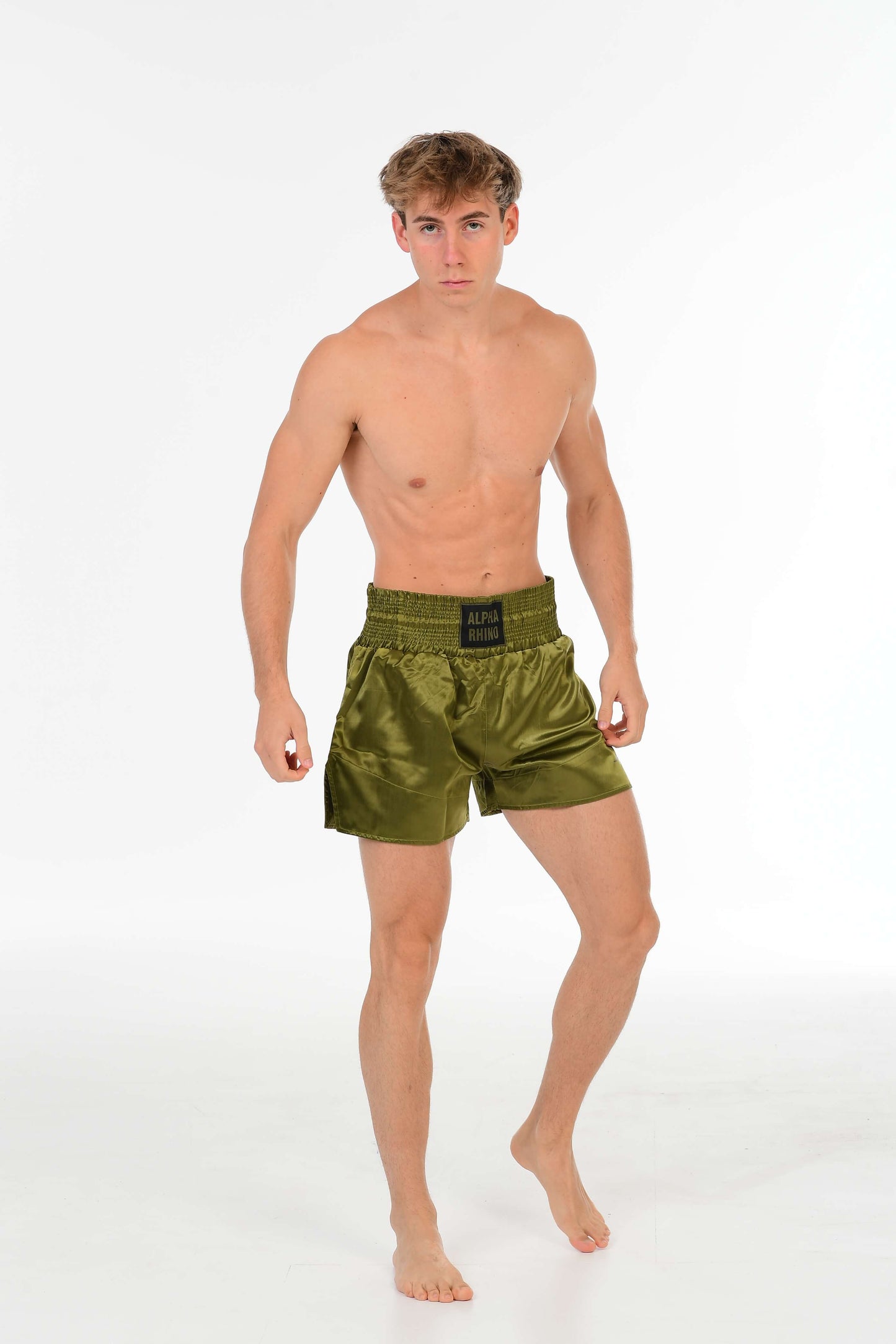 Olive Green Muay Thai Short – Premium Fightwear