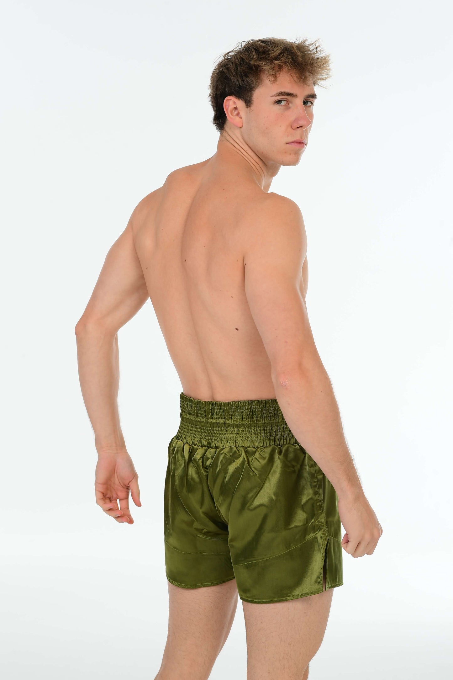 Olive Green Muay Thai Short – Premium Fightwear