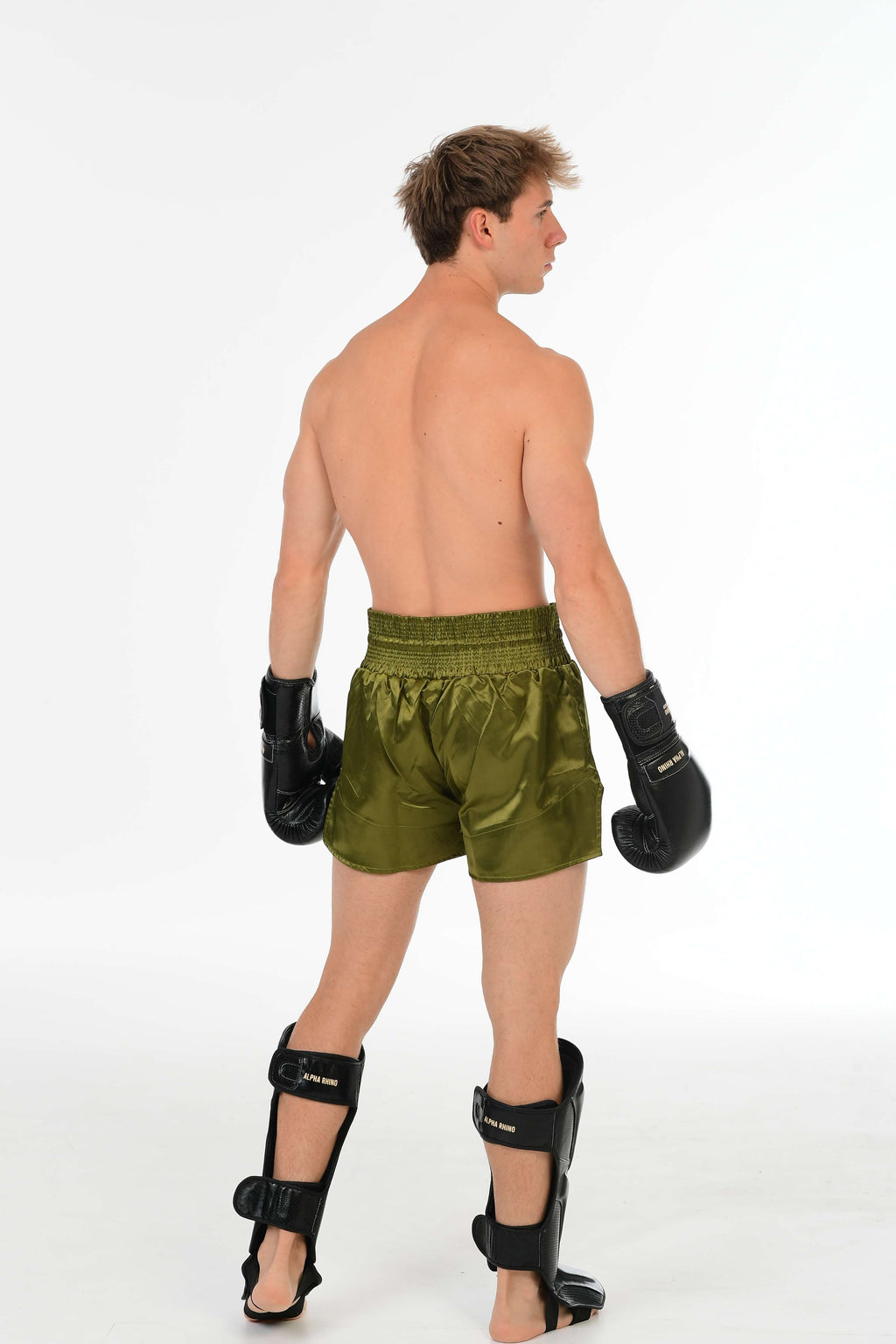 Black Shin Guard with Beige Signature Detail