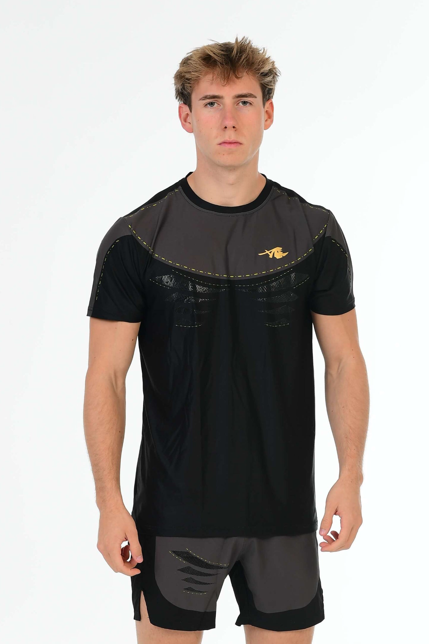 Black Performance T-Shirt – Gold Signature