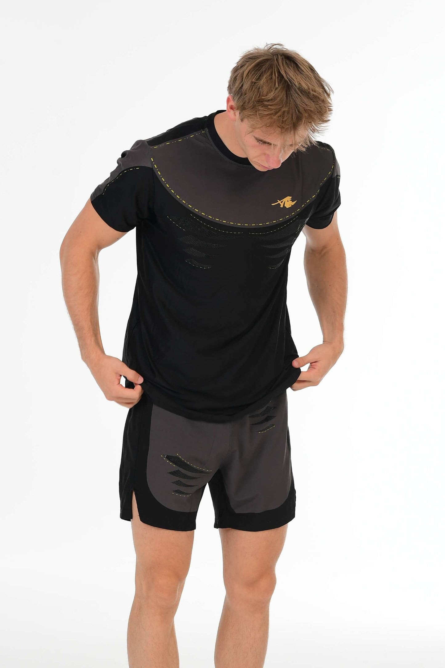 Black Performance T-Shirt – Gold Signature