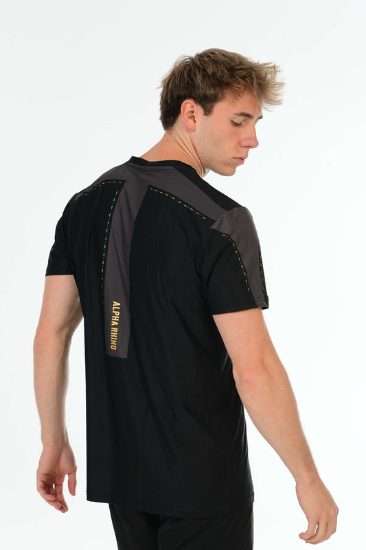 Black Performance T-Shirt – Gold Signature