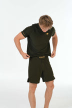 Olive Green Performance T-Shirt – Alpha Rhino Gold Signature