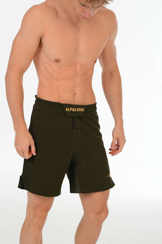 Olive Green Combat Short – Performance Training Shorts