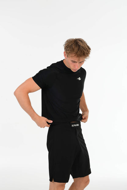 Zwart Performance T-shirt – Witte Signature