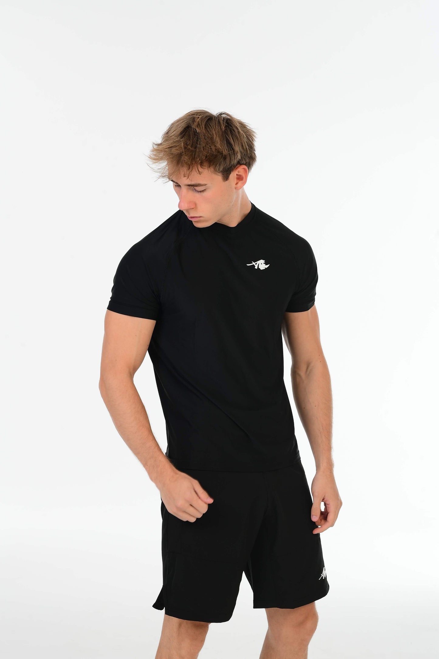 Black Performance T-Shirt – White Signature