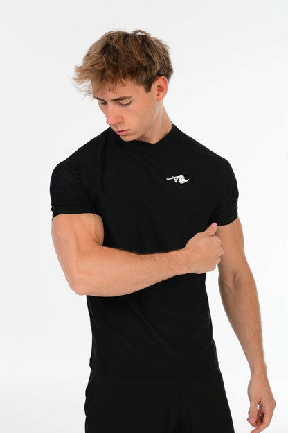 Zwart Performance T-shirt – Witte Signature
