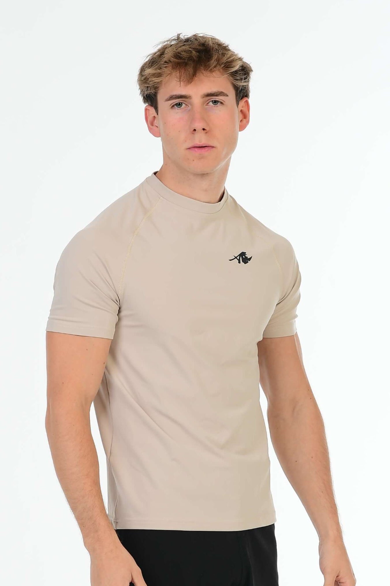 Beige Performance T-Shirt – Alpha Rhino