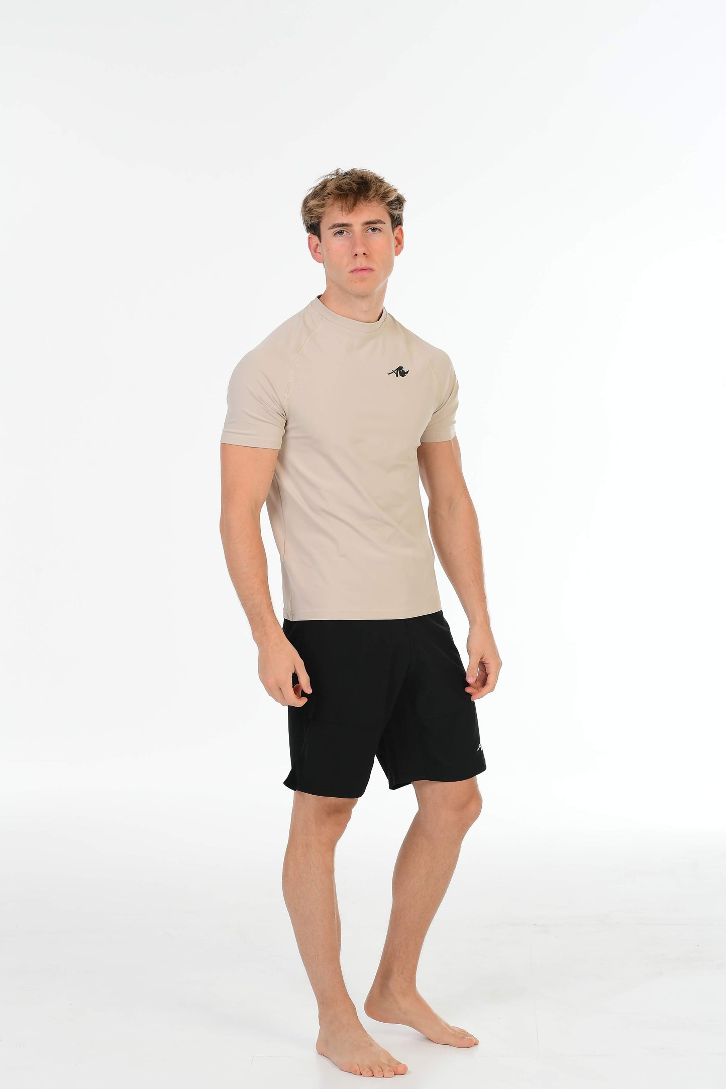 Beige Performance T-Shirt – Alpha Rhino