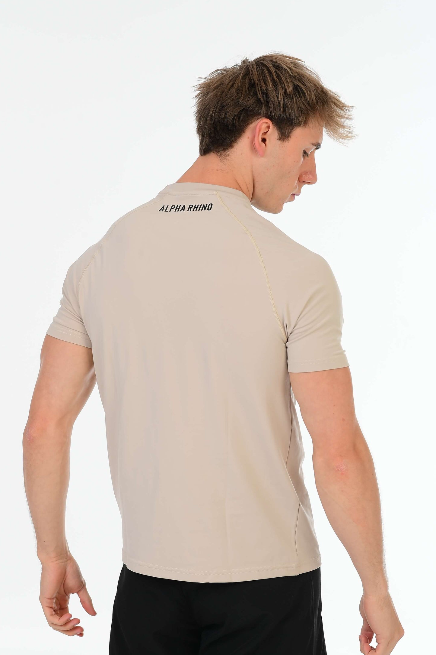 Beige Performance T-Shirt – Alpha Rhino