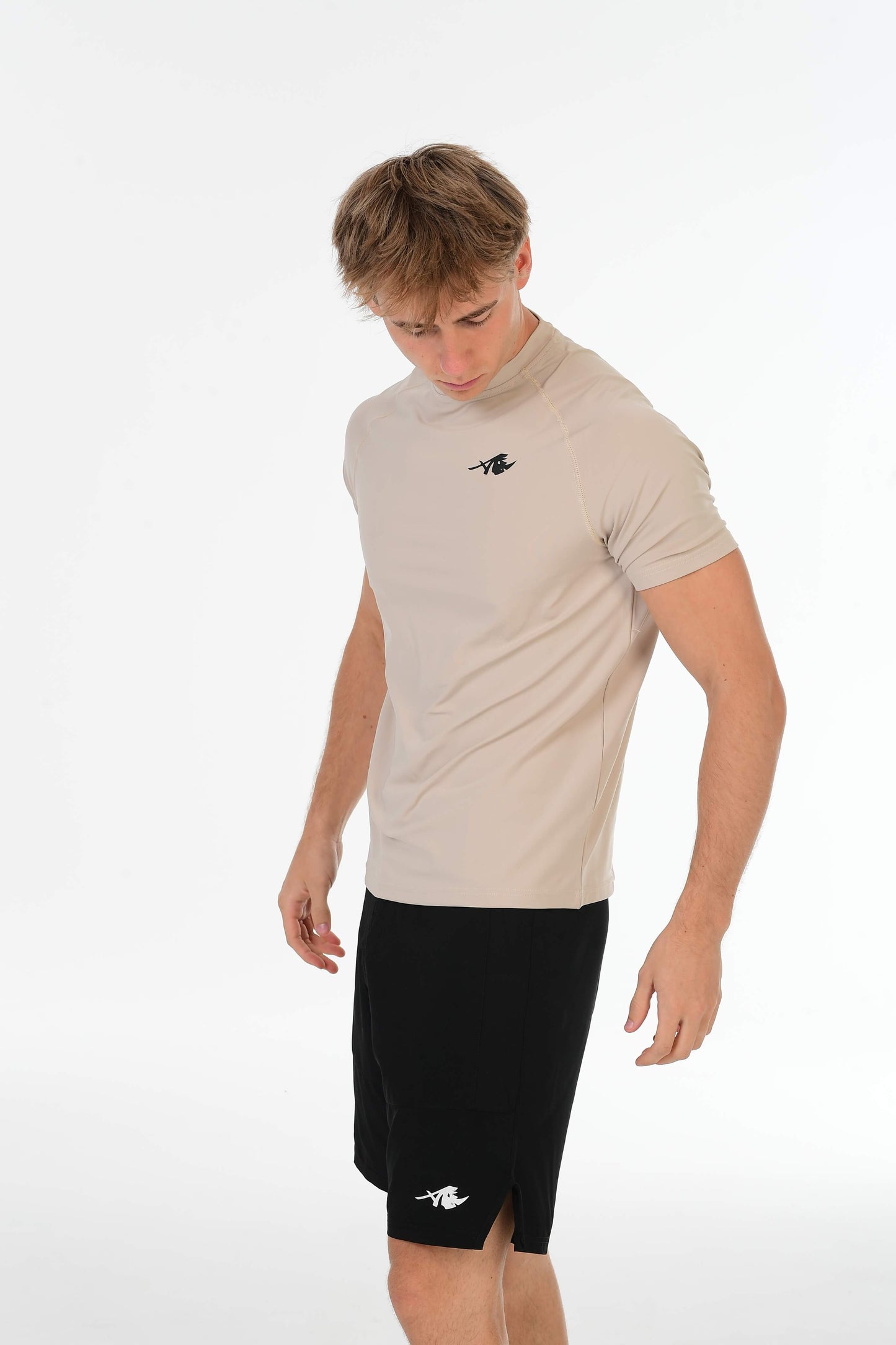 Beige Performance T-Shirt – Alpha Rhino