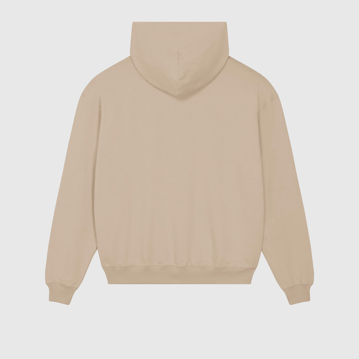 Oversized Beige Hoodie with Signature Embroidery