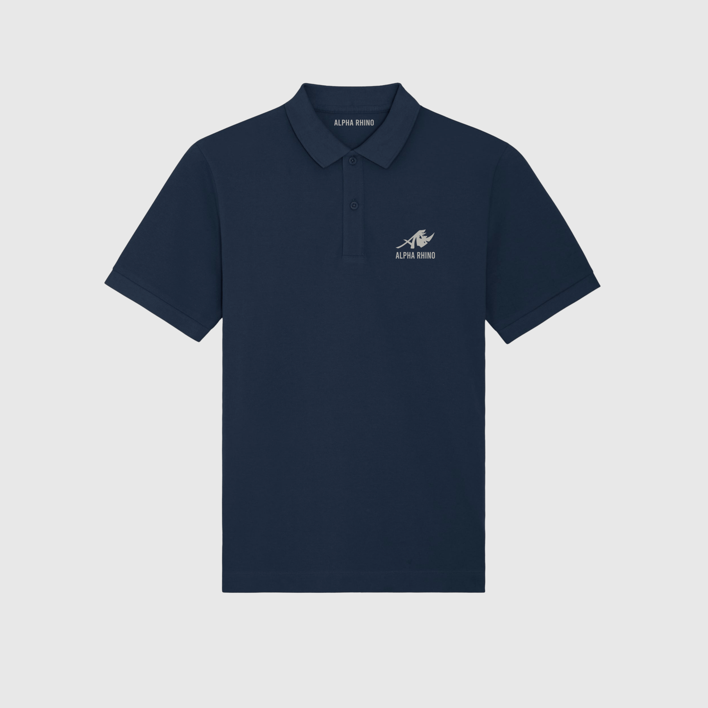 Navy Polo with Signature Embroidery